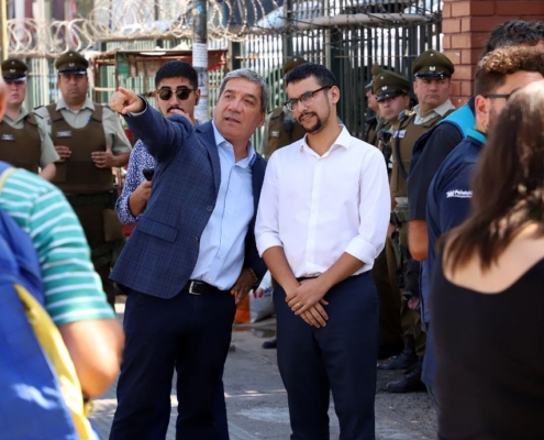 Delegado Duran y Alcalde Concha